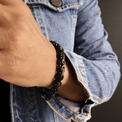 Pulsera "Black Biker" - Gran Cuervo Joyería