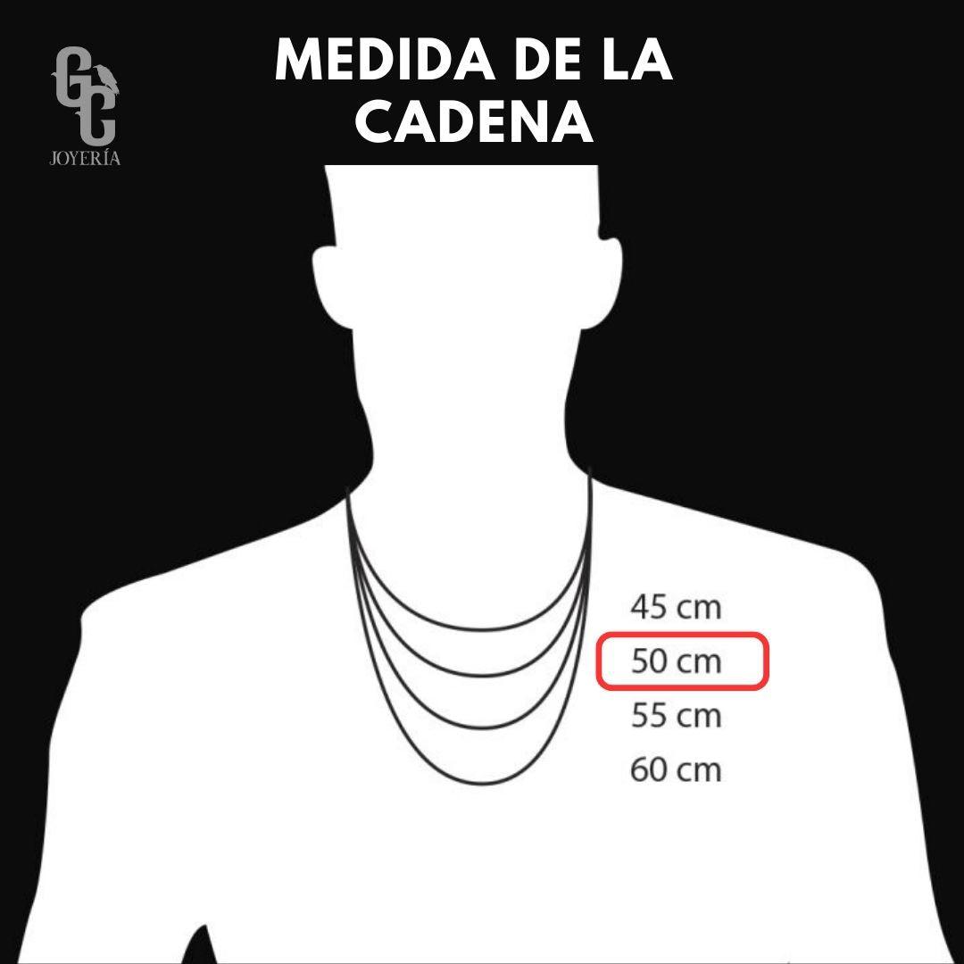 Cadena "Panza de víbora plata"