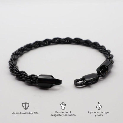 Pulsera "Torzal negra"