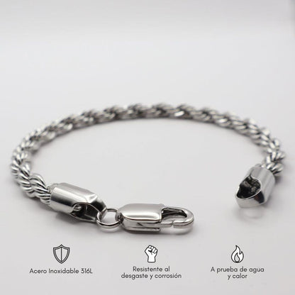 Pulsera "Torzal plata"