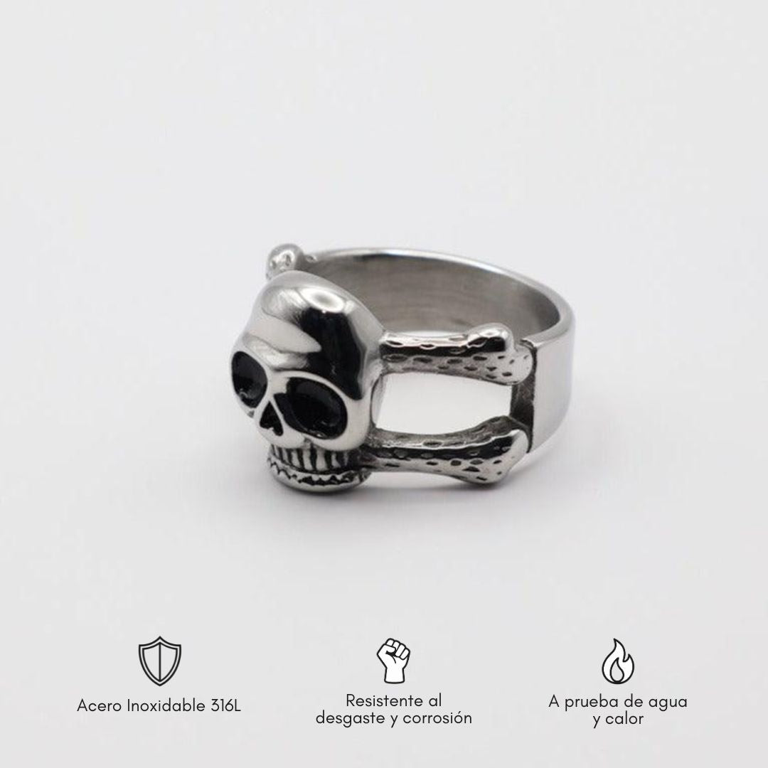 Anillo "Hueso y cráneo"
