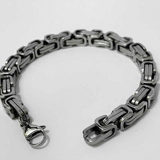 Pulsera "Silver Biker" - Gran Cuervo Joyería