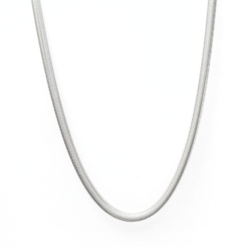 Cadena "Panza de víbora plata"